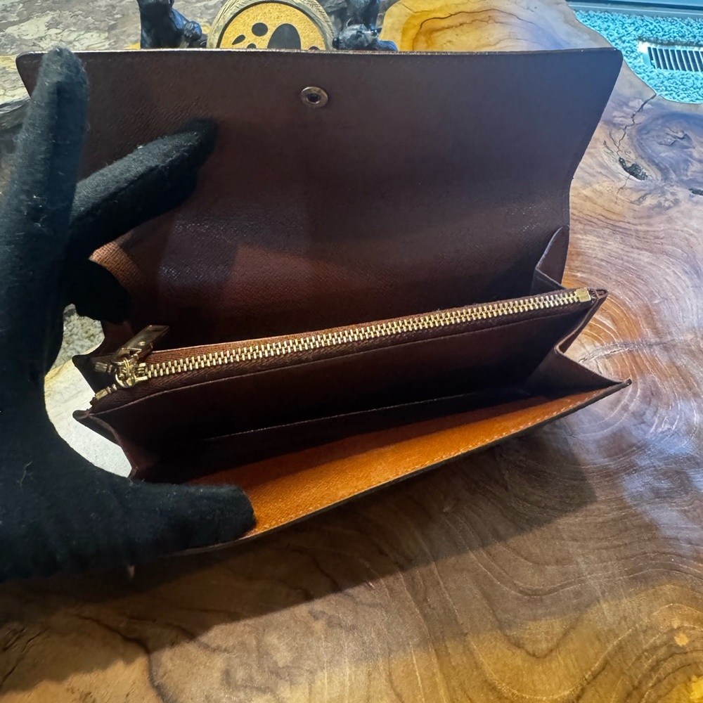 Louis Vuitton monogram long Sarah wallet vintage  Preloved - Picture 7 of 16
